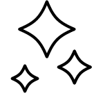 キラキラのアイコン